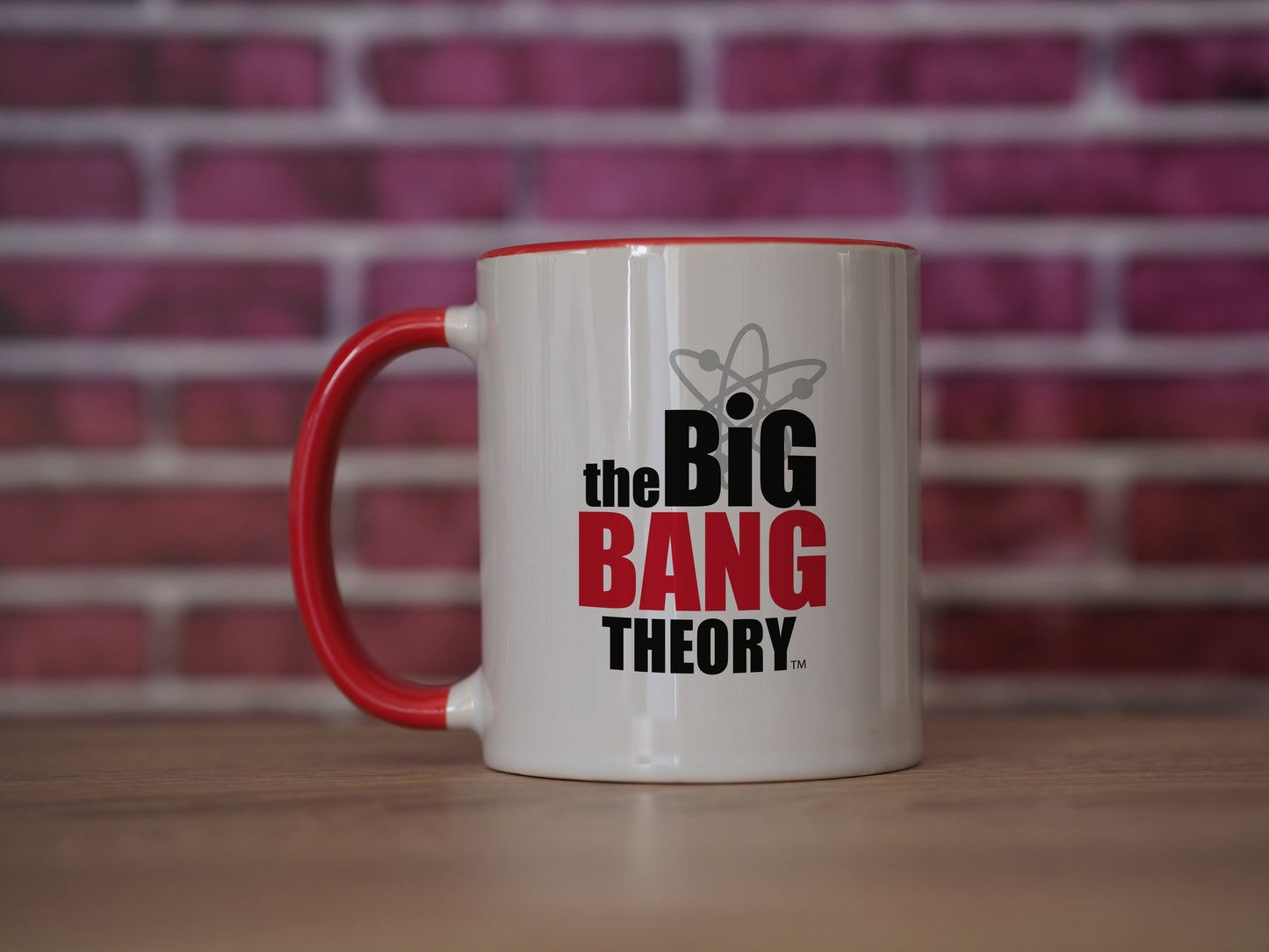 The Big Bang Theory - Logós Piros Belsejű Bögre