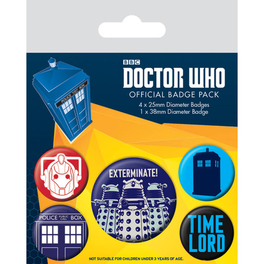 Doctor Who - Kitűző Csomag