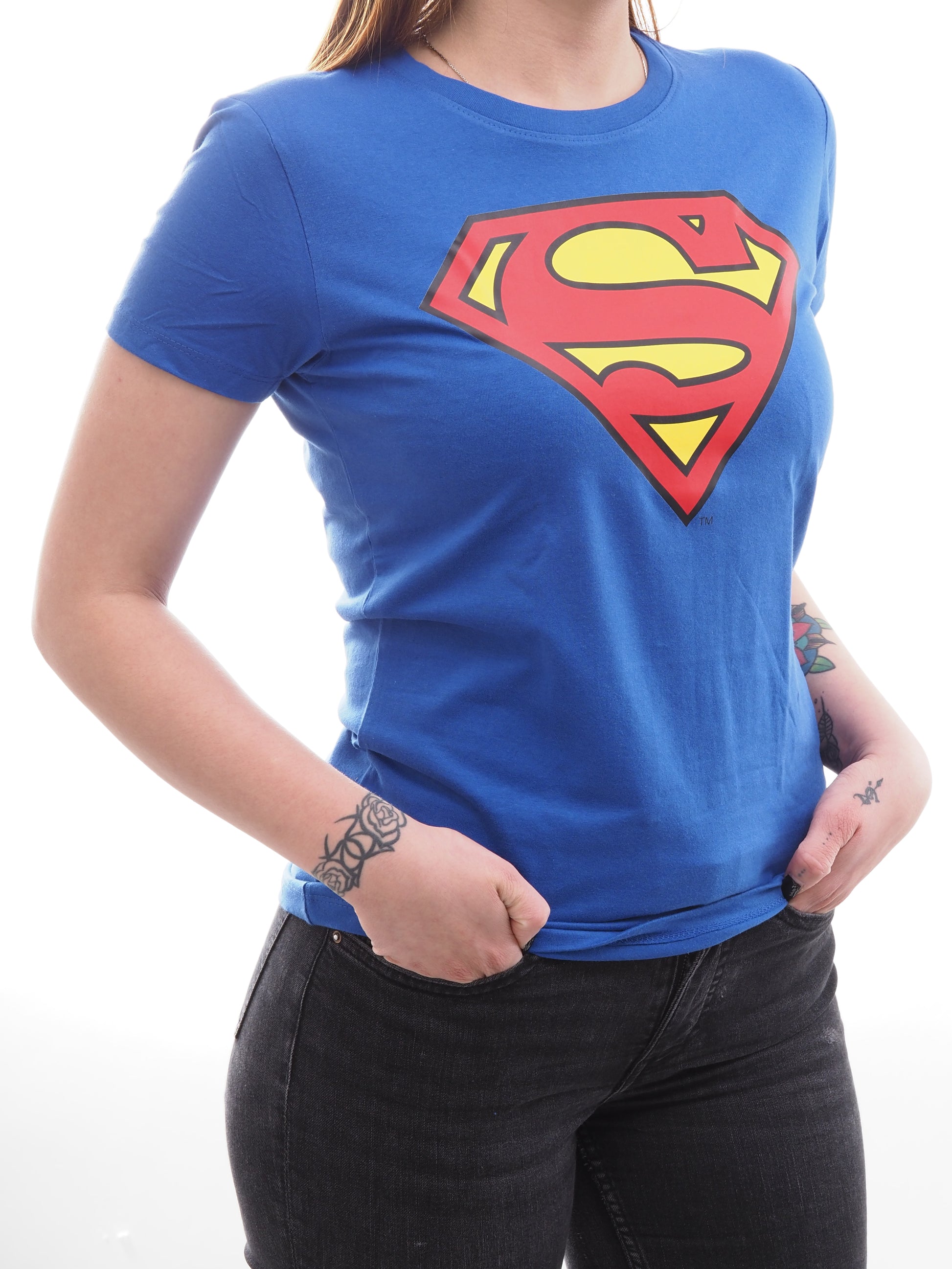 DC Comics - Superman - Női Póló kék