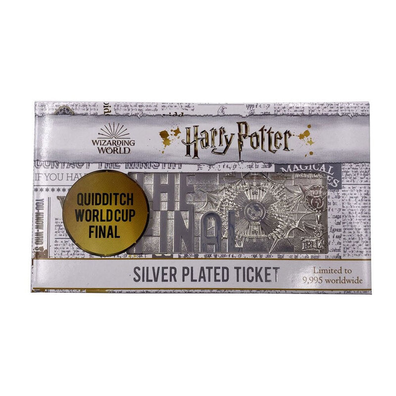Harry Potter Kviddics Világkupa Limitált kiadású ezüstbevonatú jegy