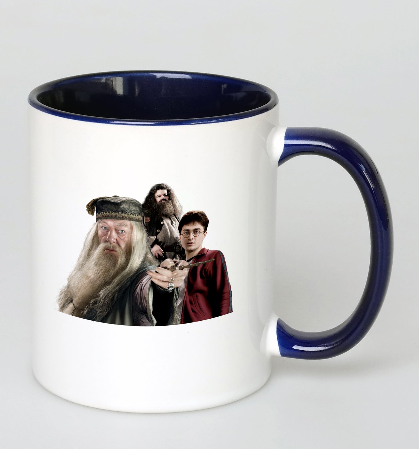 Harry Potter - Dumbledore-Harry-Hagrid bögre - Kék belsővel