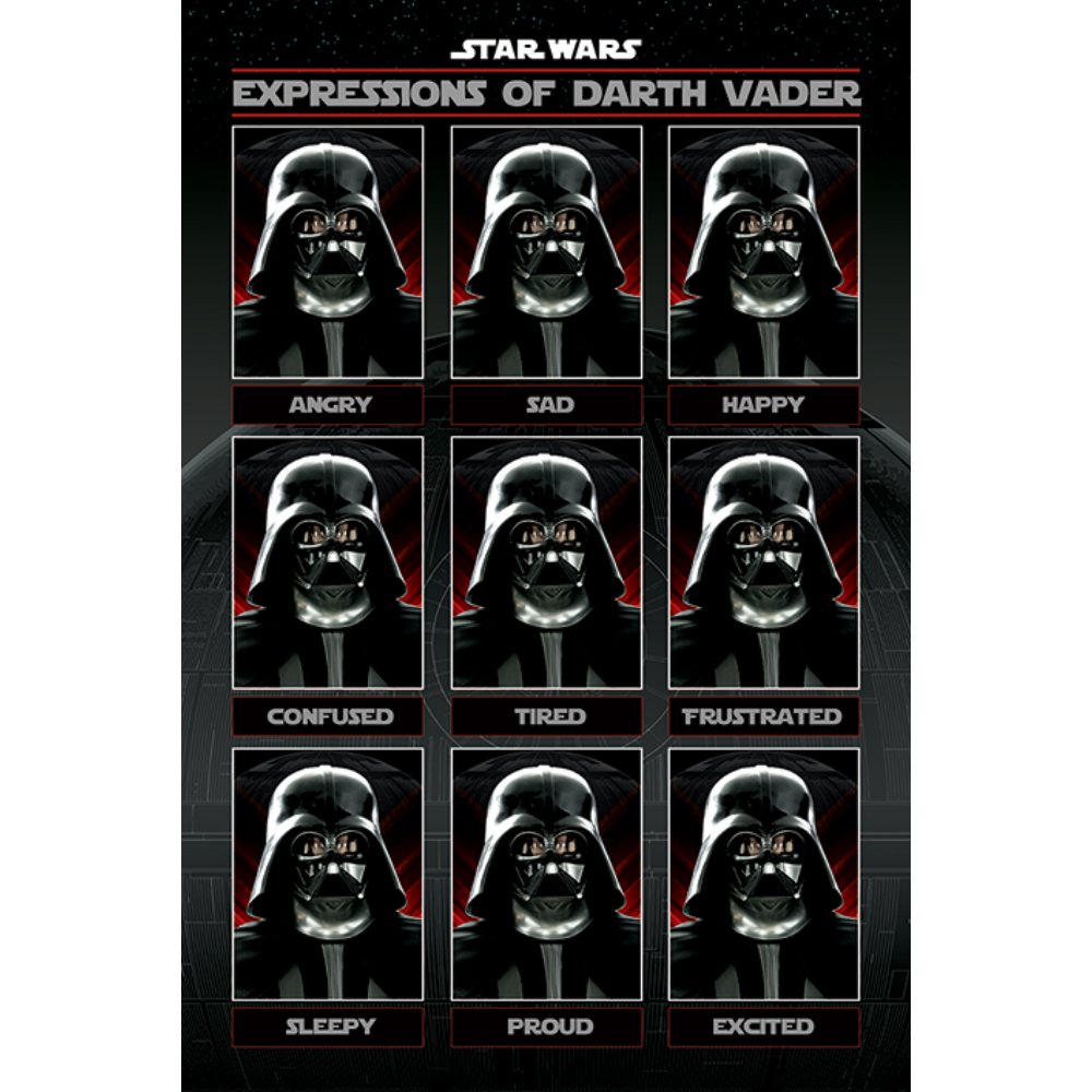 Star Wars (Expressions of Darth Vader) - Poszter