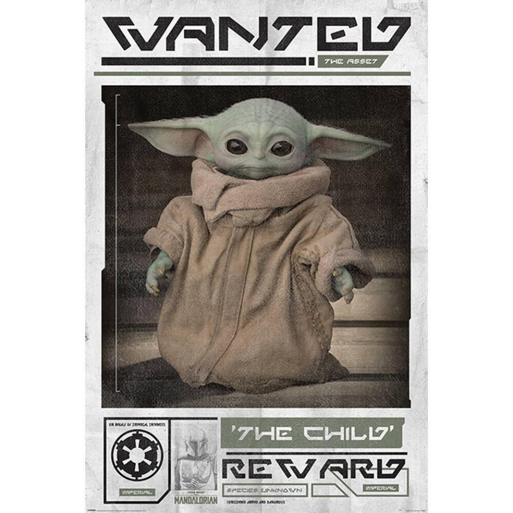 Star Wars - The Mandalorian - Baby Yoda Wanted - Poszter