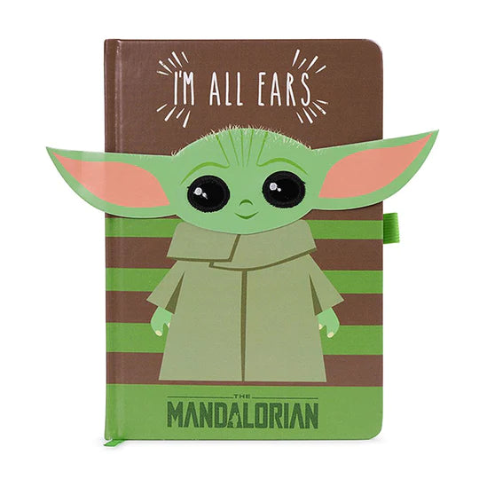 Star Wars Mandalorian Baby Yoda - I'm all ears premium notebook - zöld